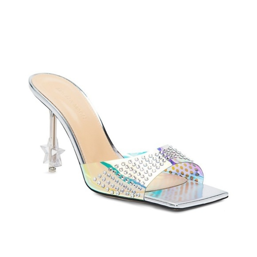 Mach & Mach Crystal embellished star mules‎ size 38.5EU